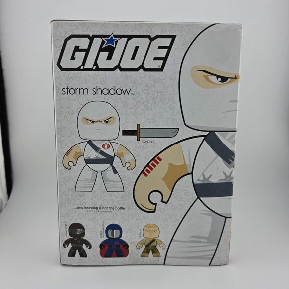 2008 Hasbro Mighty Muggs G.I. Joe Storm Shadow‎ with Sword Vinyl Figure NEW - Picture 2 of 8
